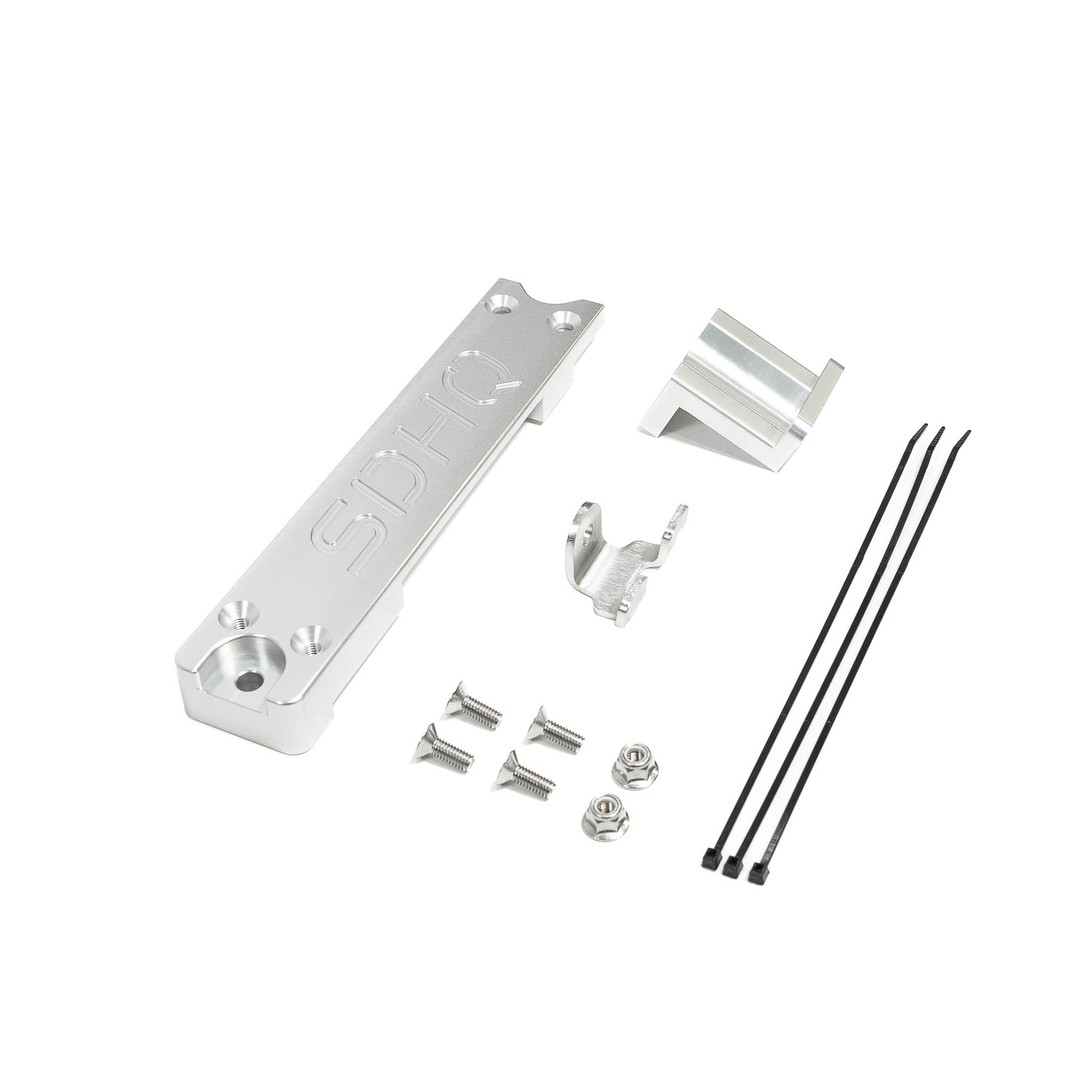 SDHQ Built 2011-2016 Ford Super Duty Single Battery Billet Battery Hold Down Kit