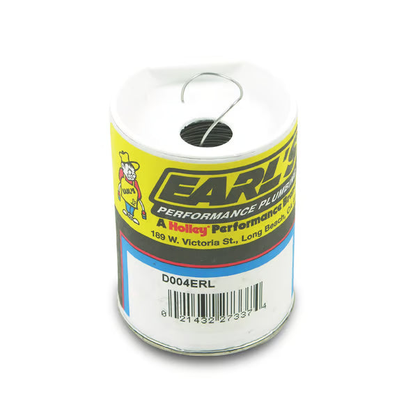 Earl's Safety Wire .032" Diameter 302 Stainless Steel Front View White