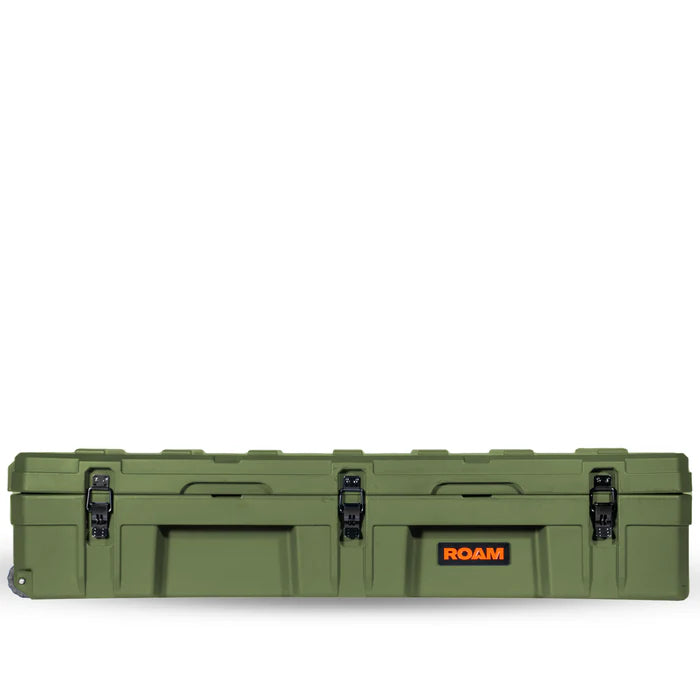 128L Rolling Rugged Case Front View Green