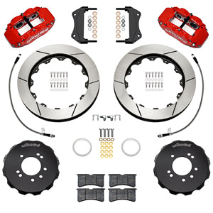 Forged Narrow Superlite 6R Big Brake Front Brake Kit (Hat) RED Skyline R33 | 17" Wheel Diameter Minimum