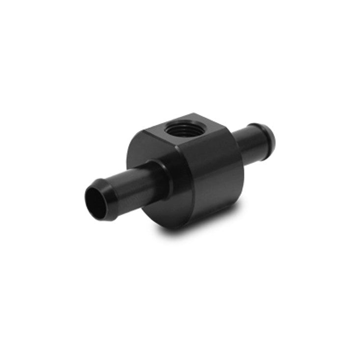 Inline Barb Adapter with 1/8" NPT Port Front View