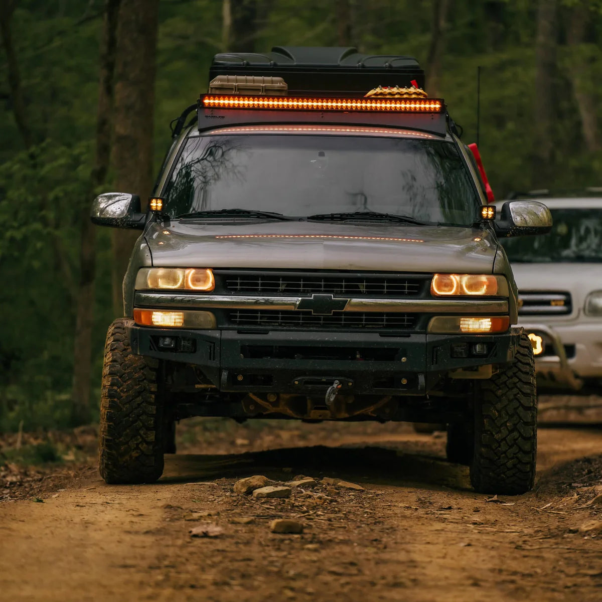 1999-2002 CHEVY 1500 & 2000-2006 TAHOE/SUBURBAN OCTANE FRONT WINCH BUMPER Front View