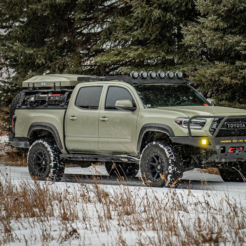 THORAX BED RACK SYSTEM- FITS DIAMOND BACK COVERS 2005-2023 TACOMA Front View