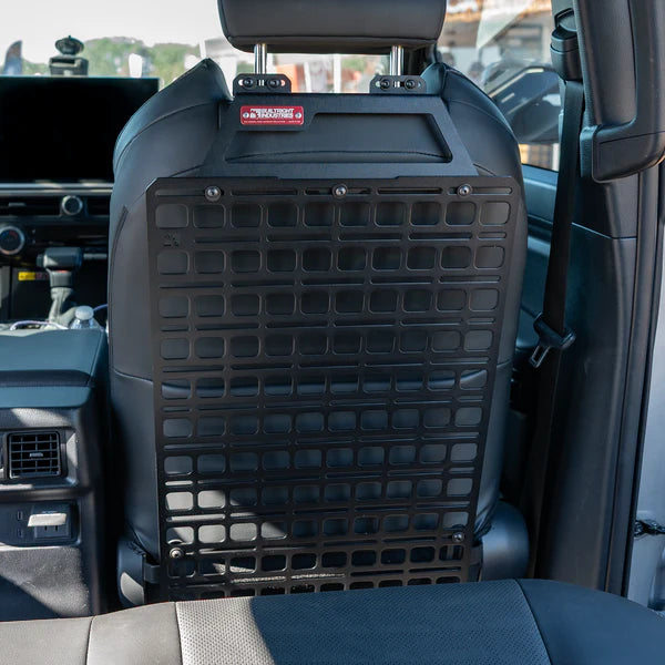 Seat Back Tech Plate MOLLE Kit Mounted View Black