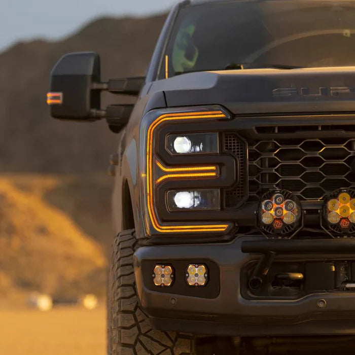 23-26 Ford Super Duty LUXX-Series LED Projector Headlights Alpha-Black