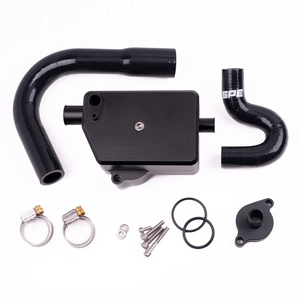 SPE Motorsport 2025+ 6.7L Powerstroke Recirculating CCV Front View