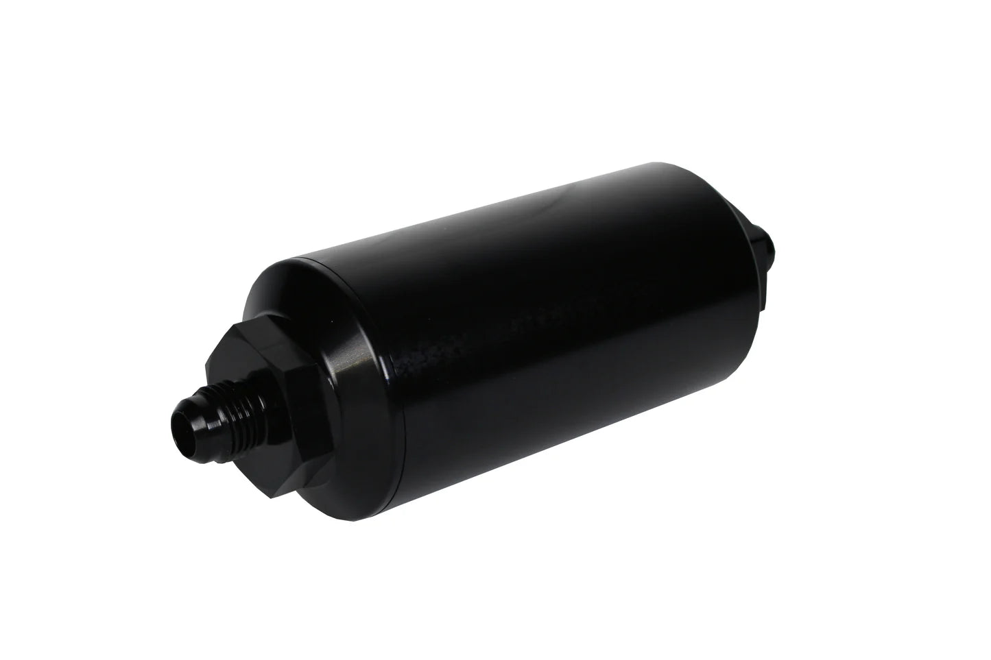 10 Micron Black Fuel Filter with Male AN-06 Ports & Cellulose Element