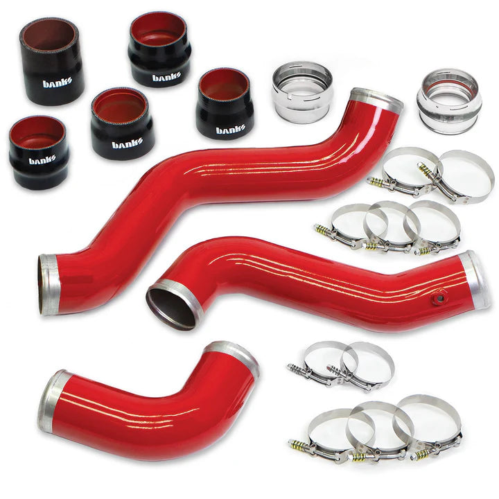 Boost Tube Upgrade Kit - 6.6L Duramax L5P Display of included parts 