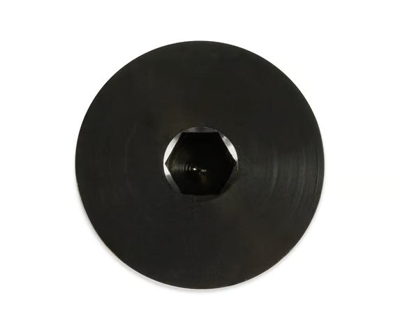 Earl's -12 AN Port Plug w/ O-Ring Seal, Black Anodized Aluminum