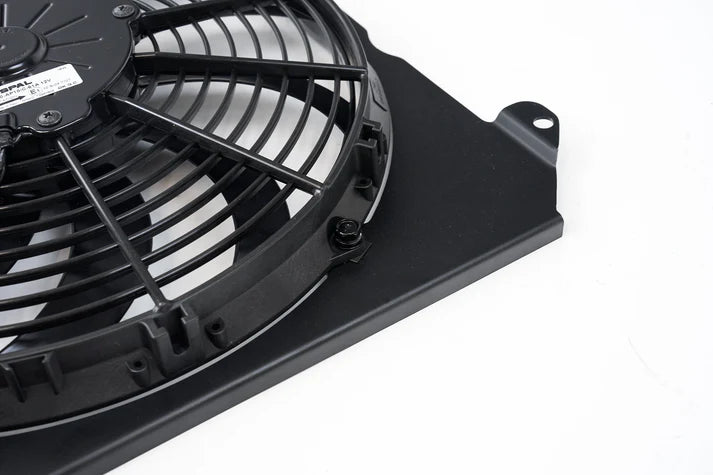 92-00 Civic All-Aluminum Fan Shroud w/ 12-inch SPAL Fan - Black