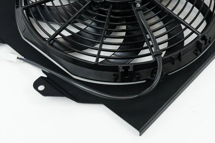 92-00 Civic All-Aluminum Fan Shroud w/ 12-inch SPAL Fan - Black
