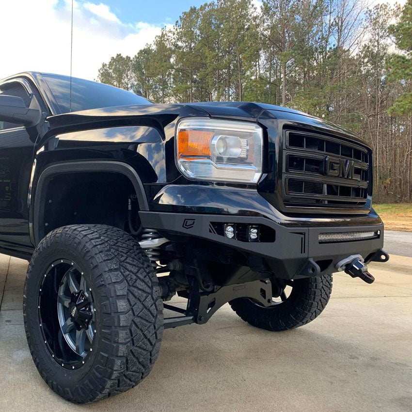 2014-2015 GMC SIERRA 1500 OCTANE FRONT WINCH BUMPER Front View