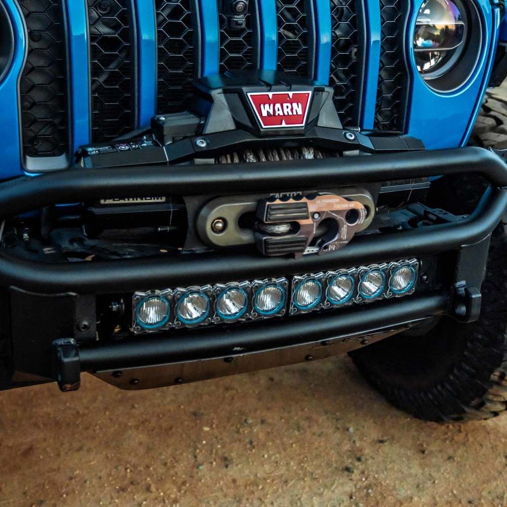 KC HiLites FLEX ERA LED Light Bar | Bezel Kit for 10" Segments - Blue