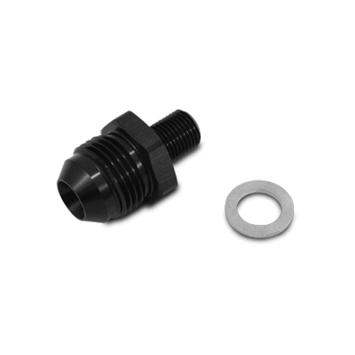 Male AN Flare to Male Metric Adapters Front View