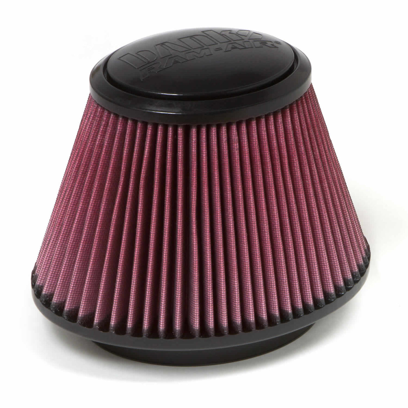 Air Filter Element Oiled or Dry Filter Front View Red