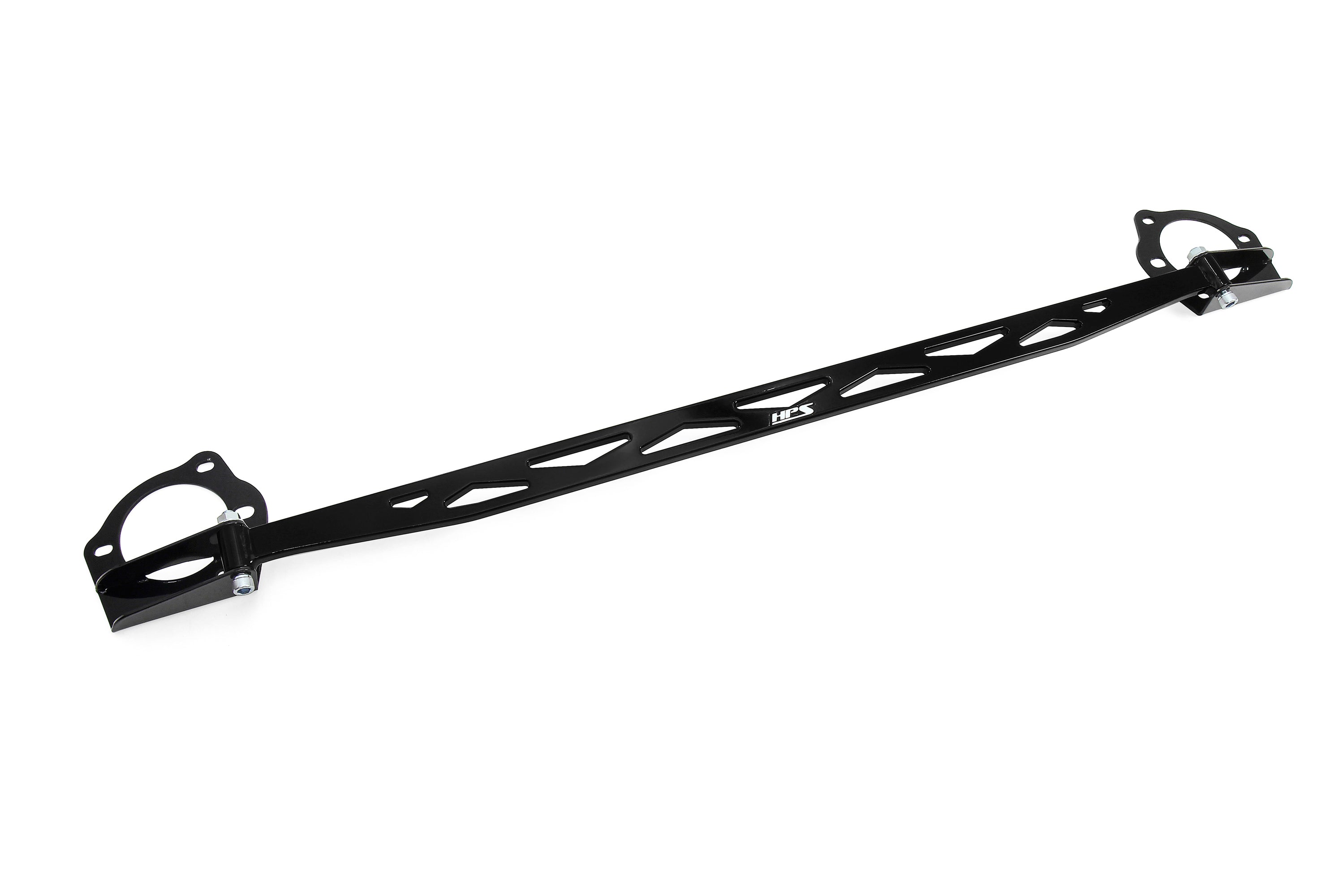 HPS Performance Aluminum Front Strut Tower Brace Bar, Black, 42-112GB