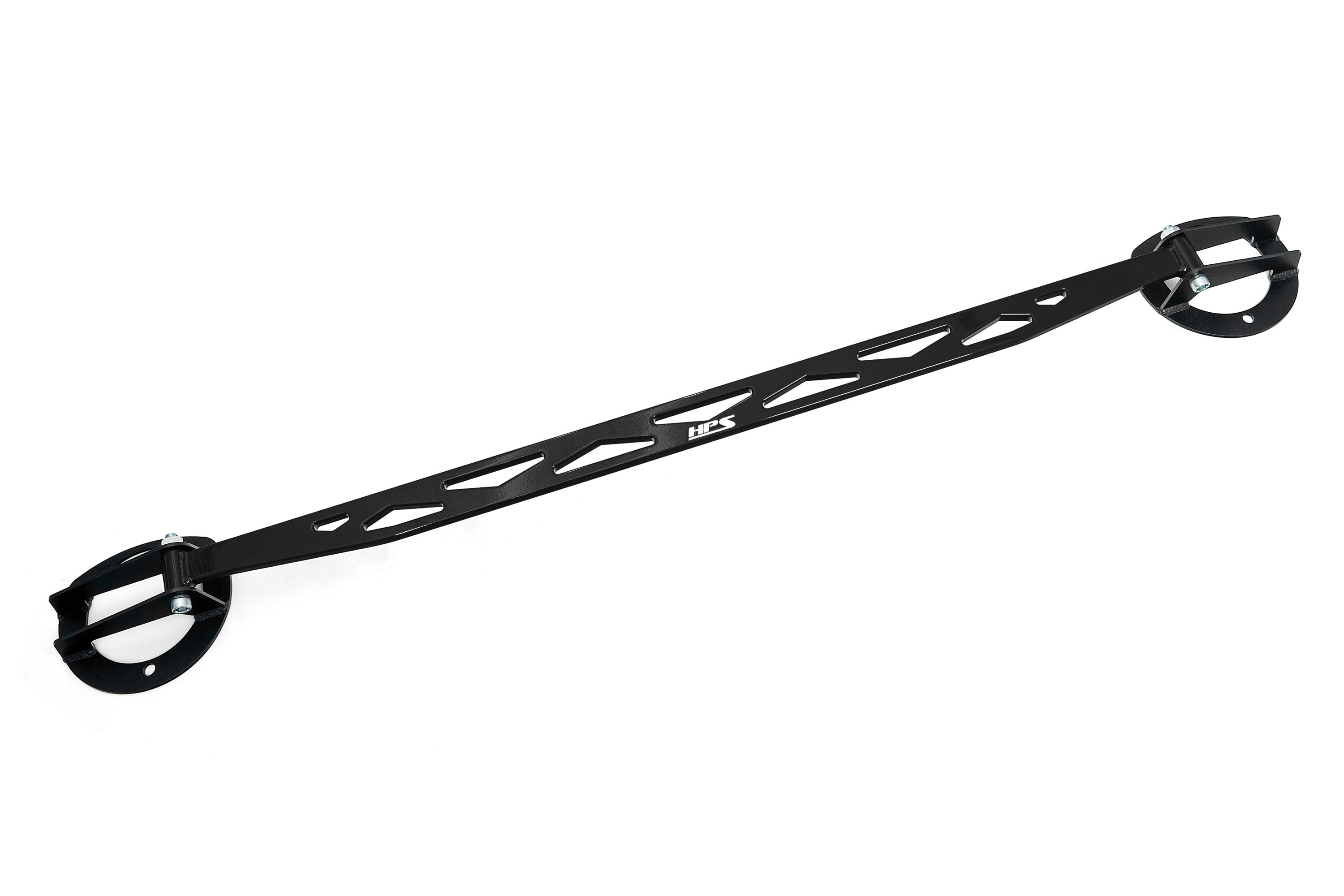 HPS Performance Aluminum Front Strut Tower Brace Bar, Black, 42-118WB