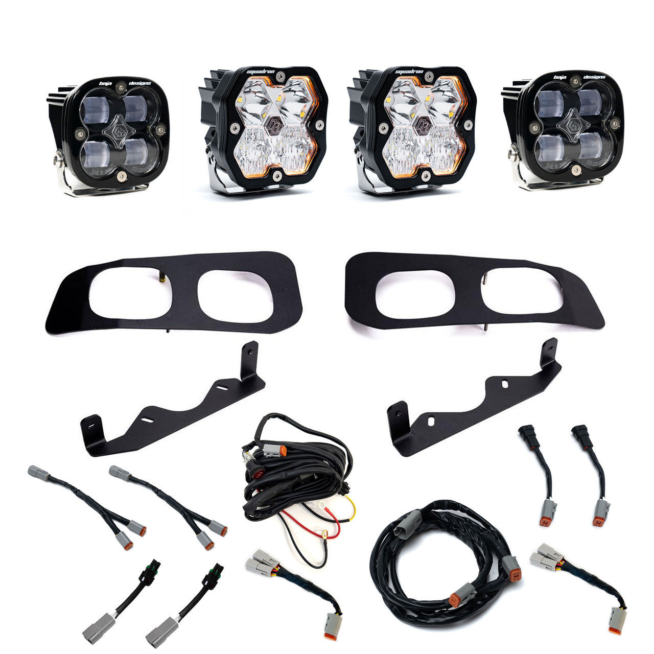 Squadron 2.0 Sport/Squadron SAE Dual Fog Pocket Light Kit - Ford 2023-26 F-250/350 Super Duty
