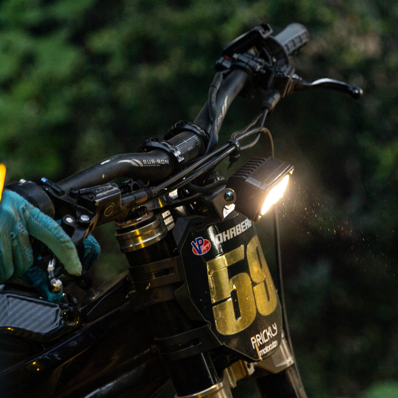 Dirtbike Headlight Yellow LED Head Light Kit For Sur-Ron Segway