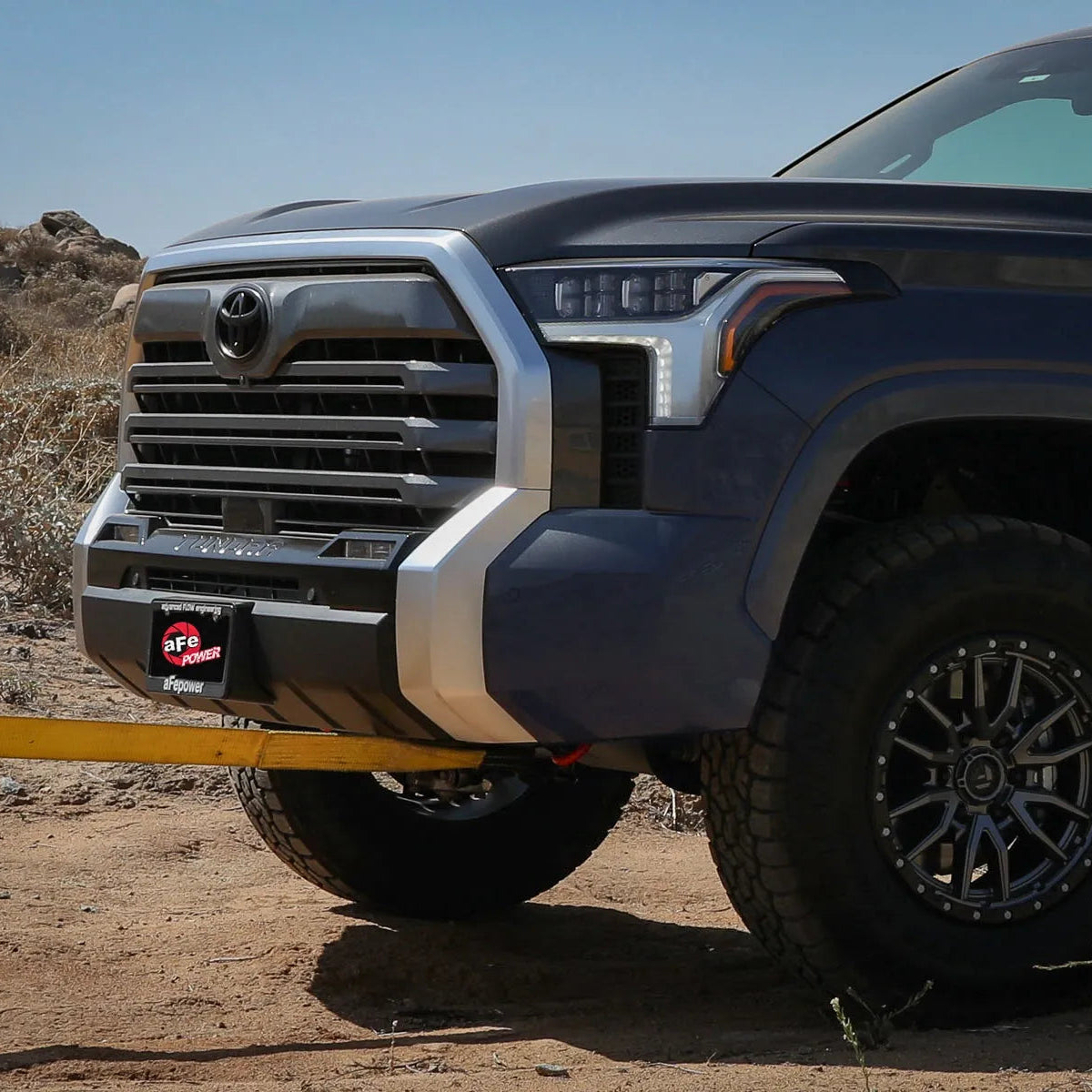 22-24 Toyota Tundra aFe Control Front Tow Hooks - Assorted Colors Front View