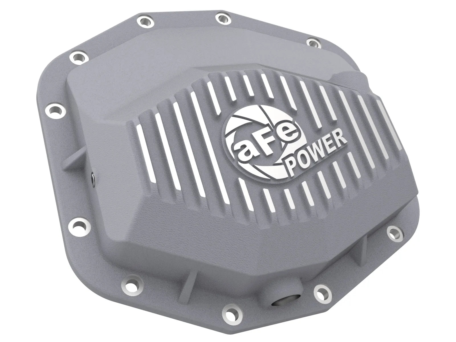 2025+ Ram RHO aFe POWER Street Series Rear Differential Cover Raw w/ Machined Fins