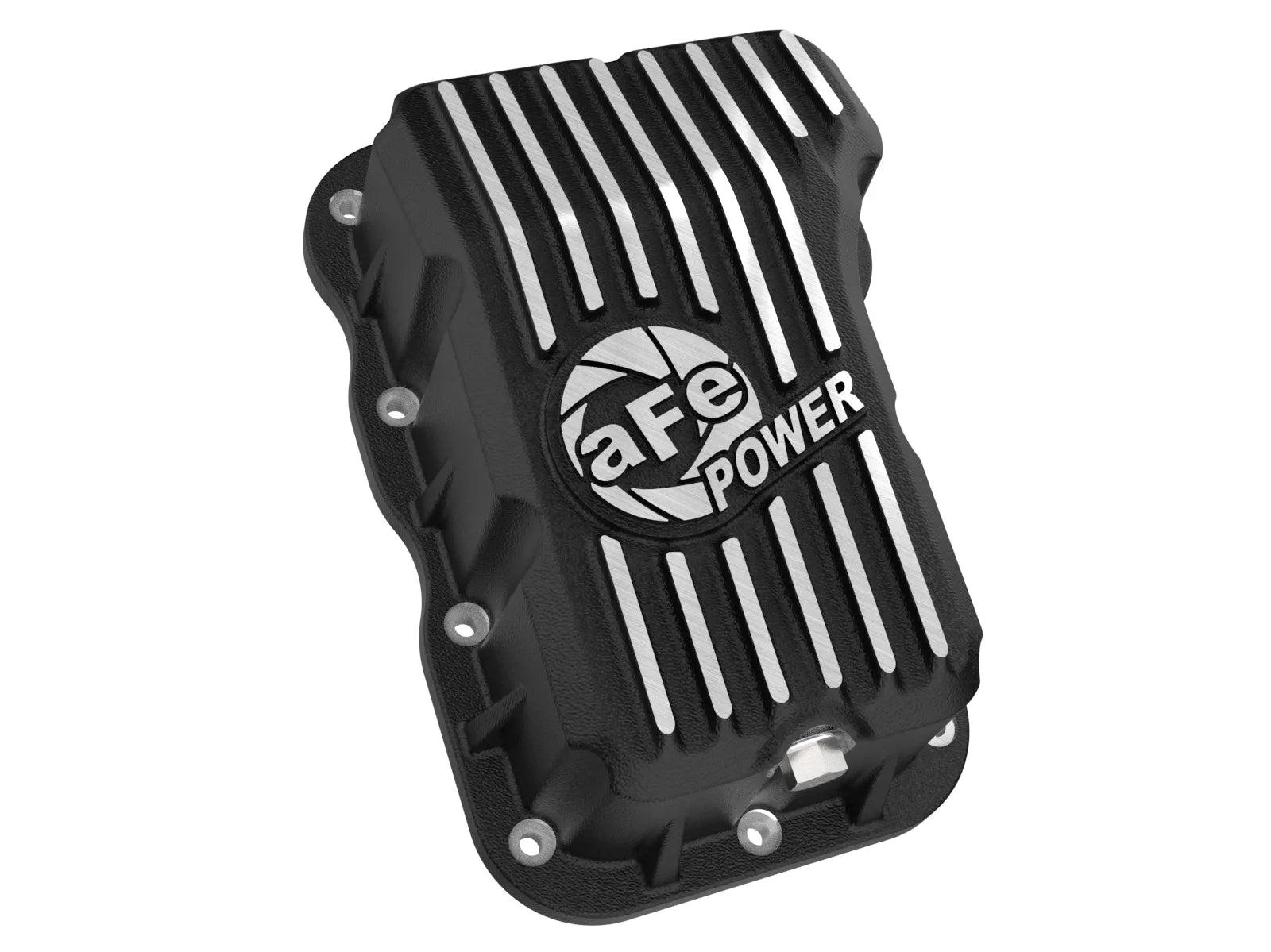 aFe POWER Pro Series Engine Oil Pan Black w/ Machined Fins