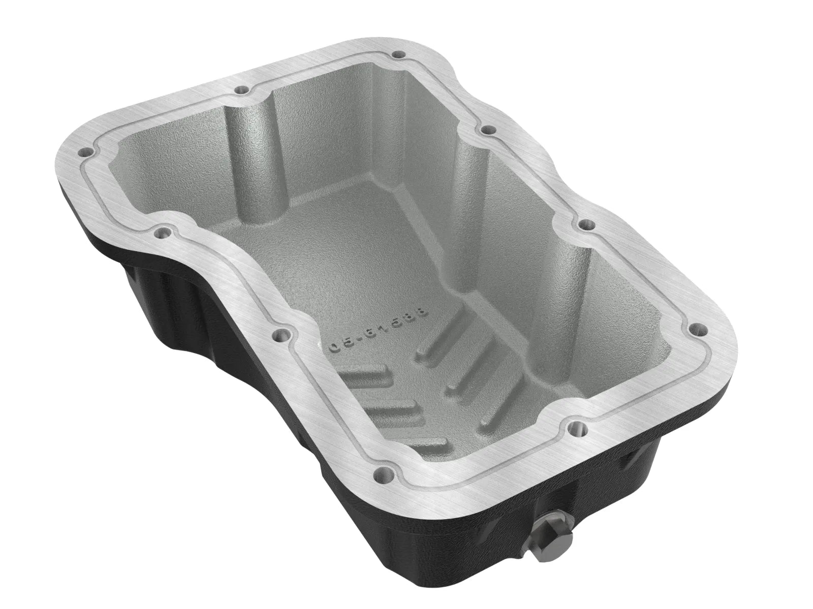 aFe POWER Pro Series Engine Oil Pan Black w/ Machined Fins