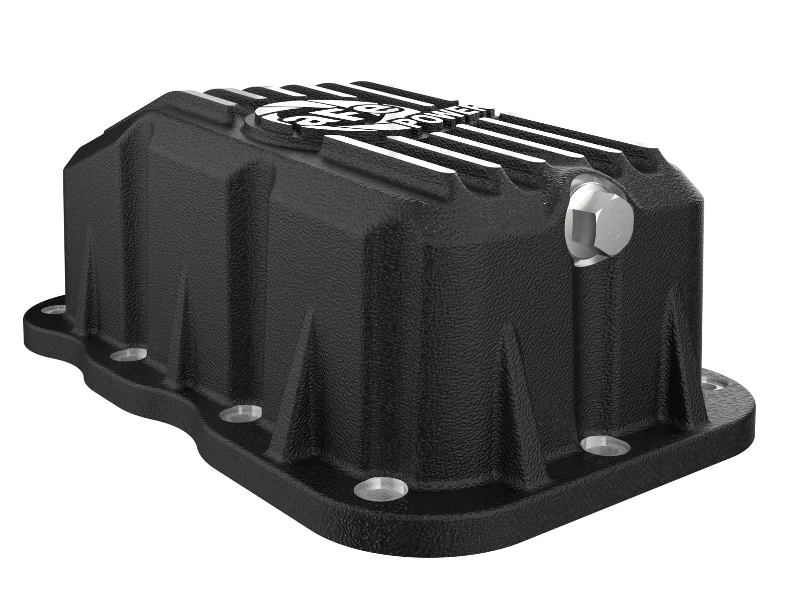 aFe POWER Pro Series Engine Oil Pan Black w/ Machined Fins