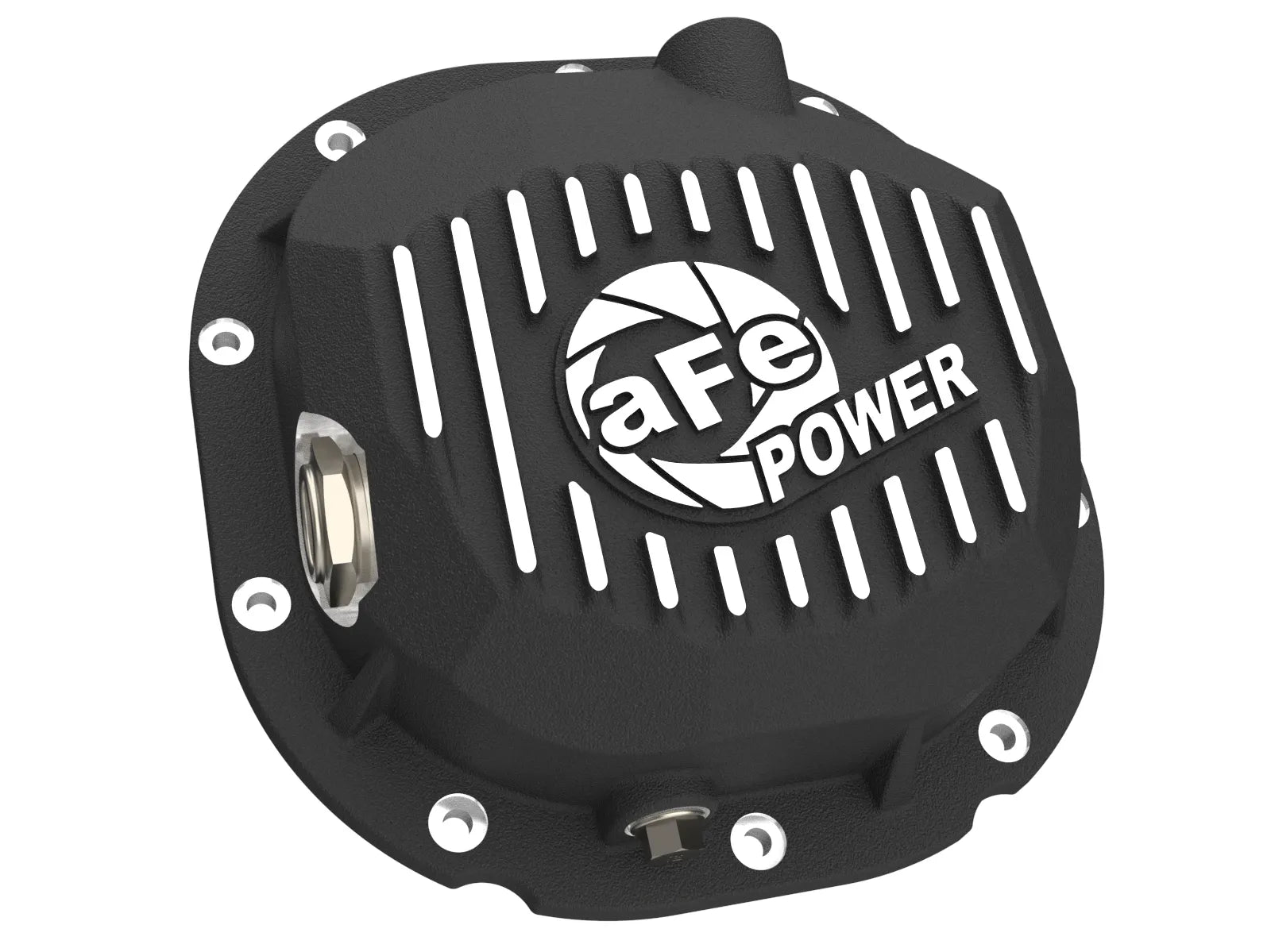 Pro Series Rear Differential Cover Black w/ Machined Fins