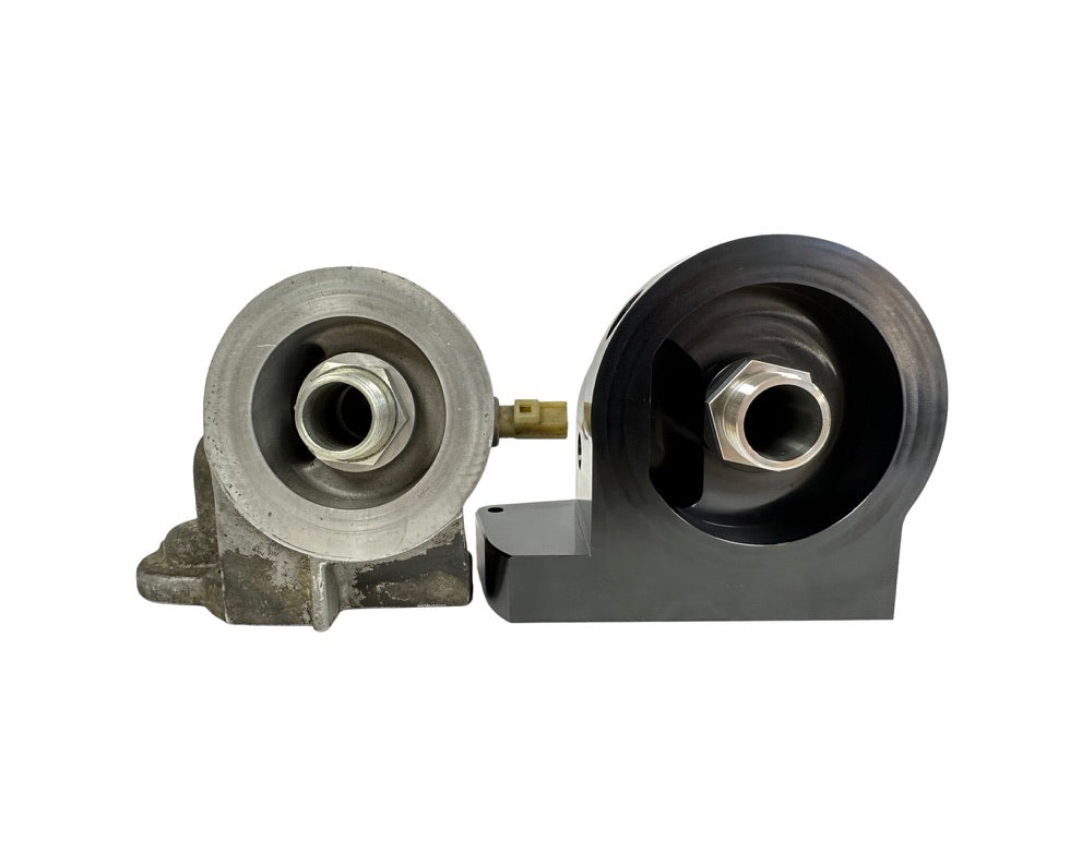 SPE Motorsport 2011-2022 6.7L Powerstroke Oil Filter Housing Front View