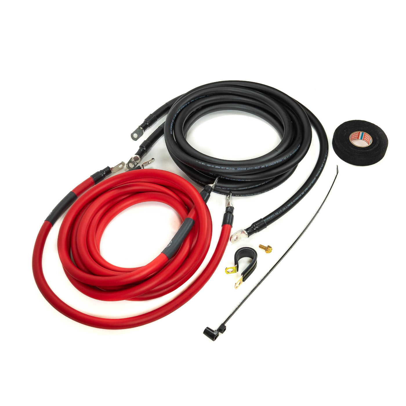 SDHQ Built 2025+ 4Runner 1/0 Cable Kit for SDHQ Built Power Solution Kit display of included wiring 