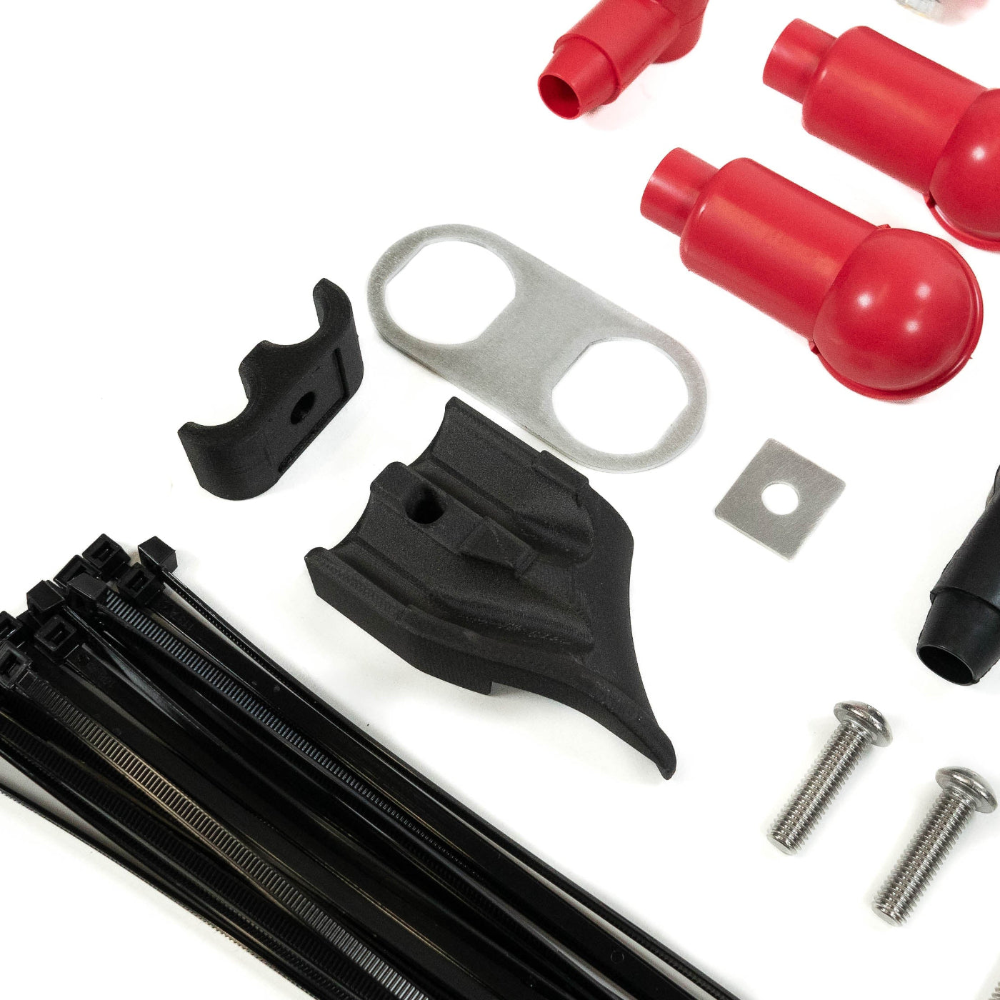 SDHQ Built 2025+ 4Runner Terminal Hardware Kit for Power Solution Kit - close-up display of included parts 