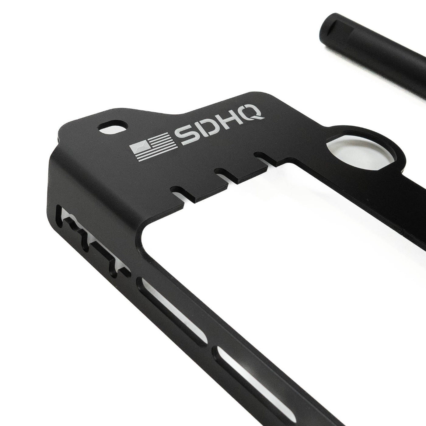 SDHQ Built 2025+ 4Runner Under Hood Power Mount for Power Solution Kit display of included parts - close-up 