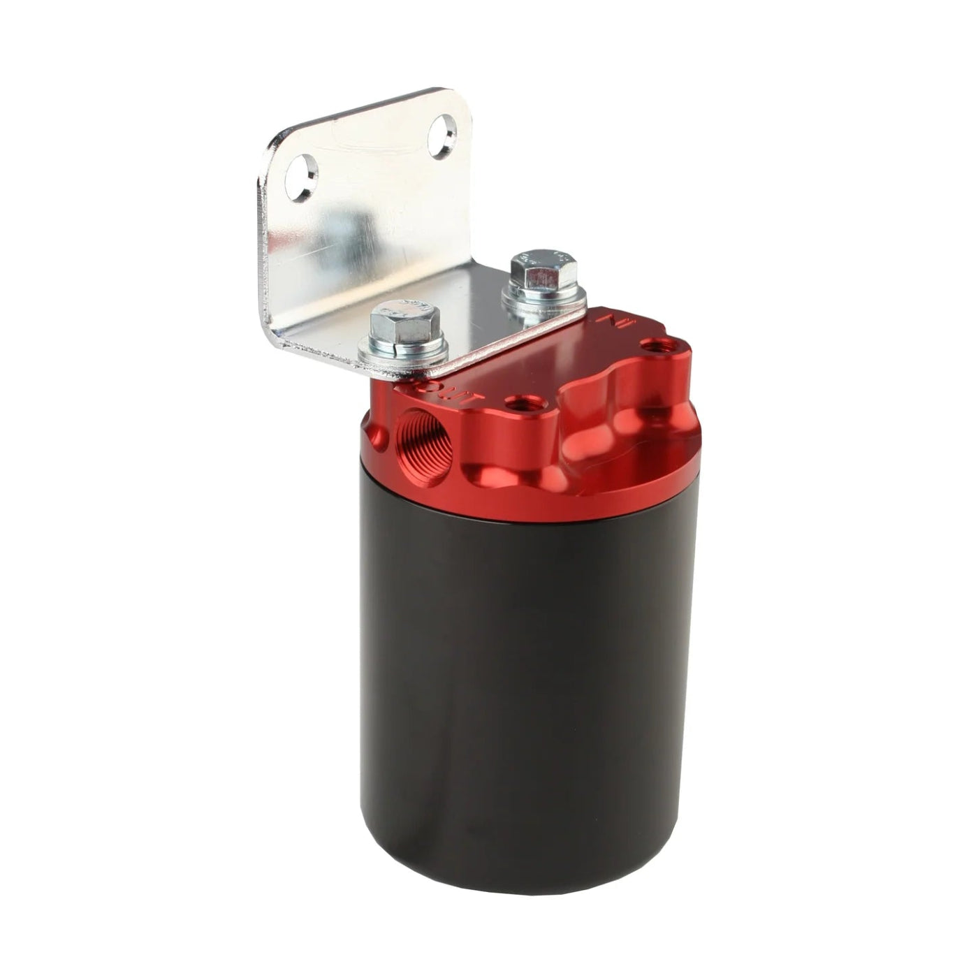 100 Micron Red/Black Canister Fuel Filter with Stainless Mesh Element