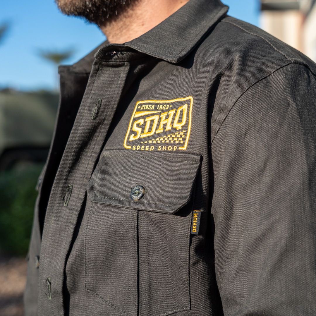 SDHQ Speed Shop Devium Draftsman Twill Slub Overshirt