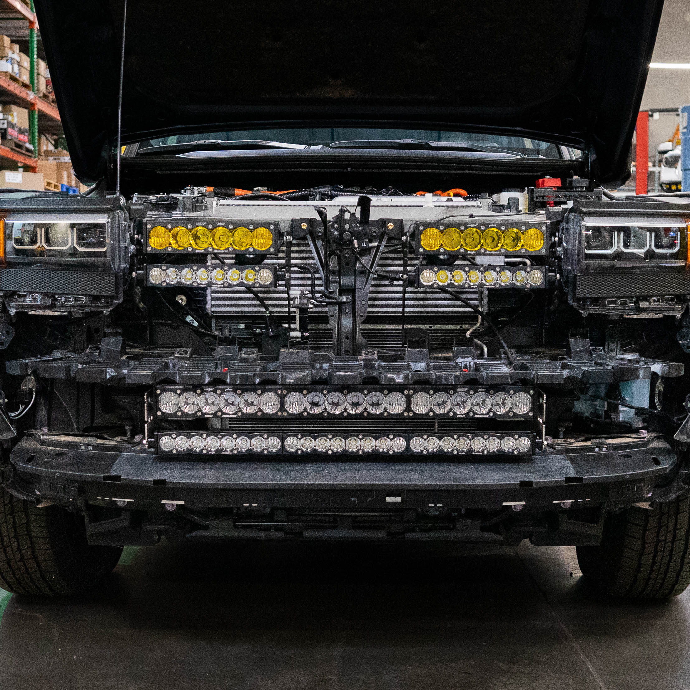 SDHQ Built 2024+ Toyota LC250 Behind The Grille Light Bar Mount