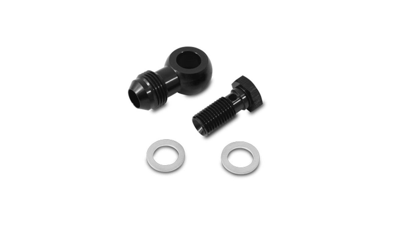 Single Banjo Adapter Assembly, Male AN Flare with Metric Bolt