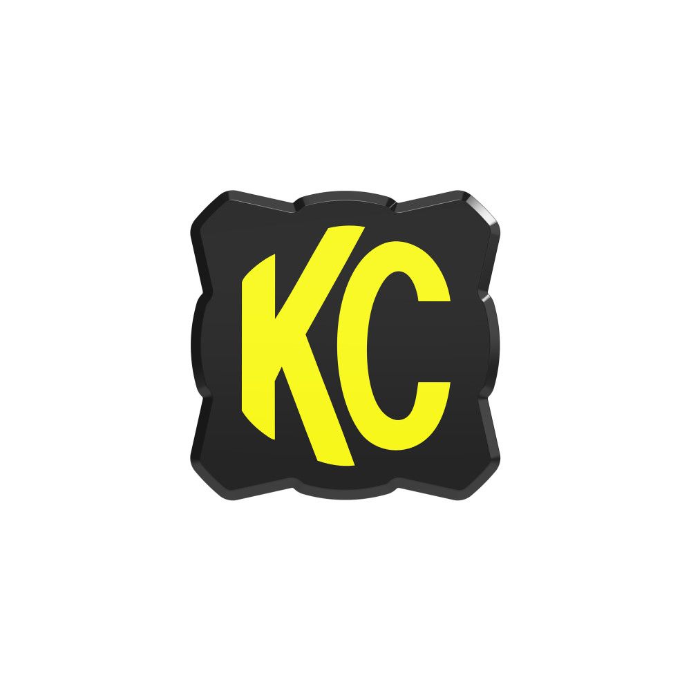 KC HiLites FLEX ERA 1 | Light Cover - Black / Yellow KC Logo