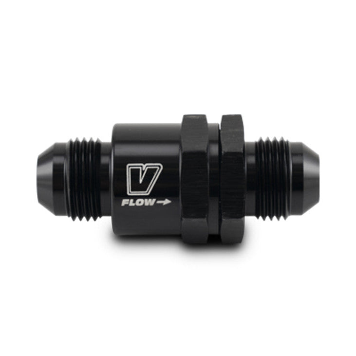 One Way Check Valves, Piston Style Front View