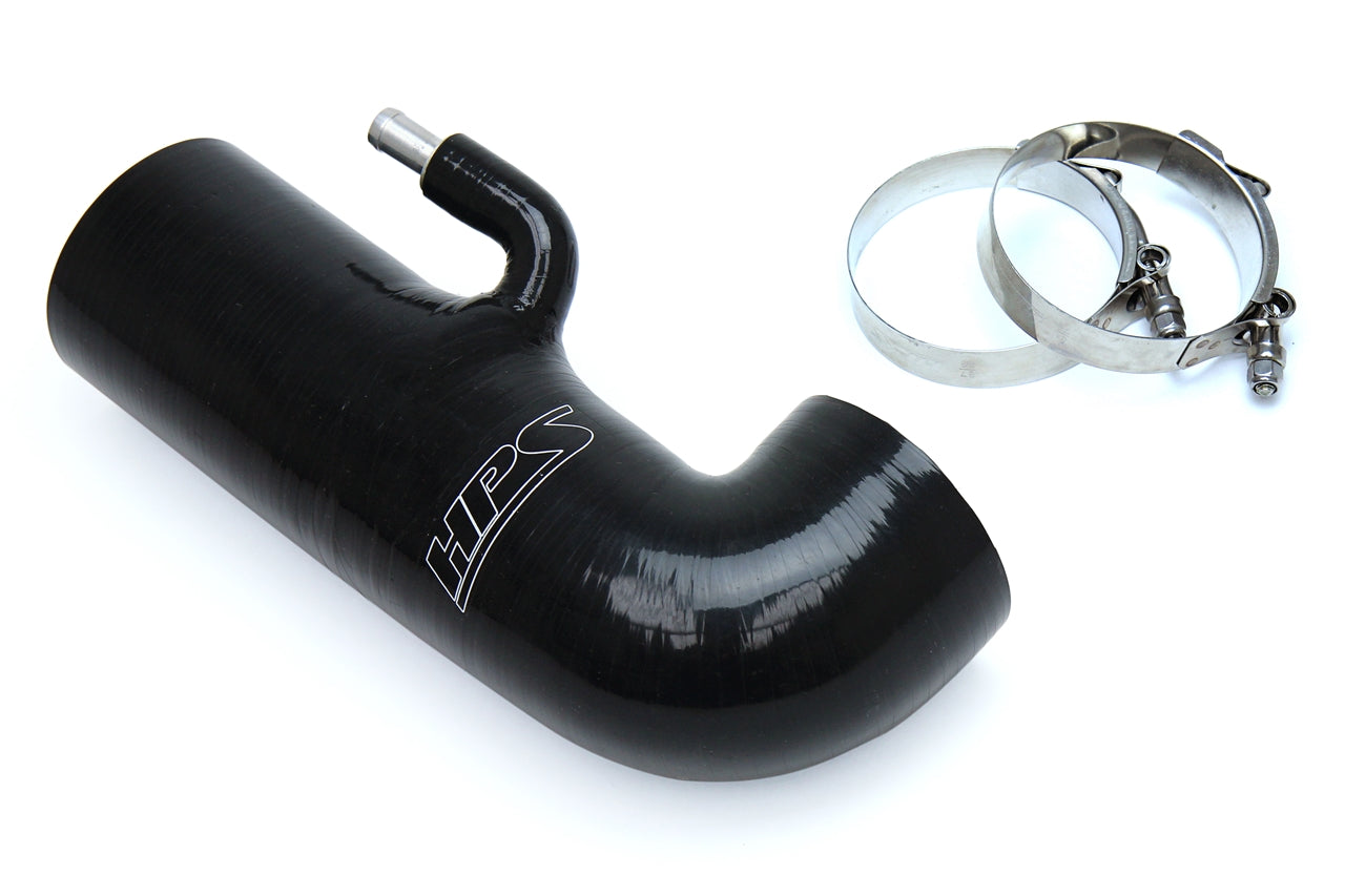 HPS Performance High Temp Reinforced Silicone Air Intake Hose Kit, Bla