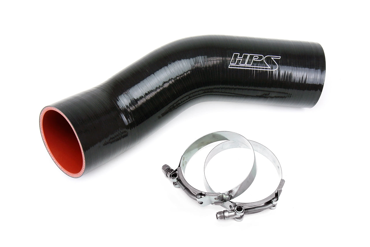 HPS Performance High Temp Reinforced Silicone Air Intake Hose Kit, Bla