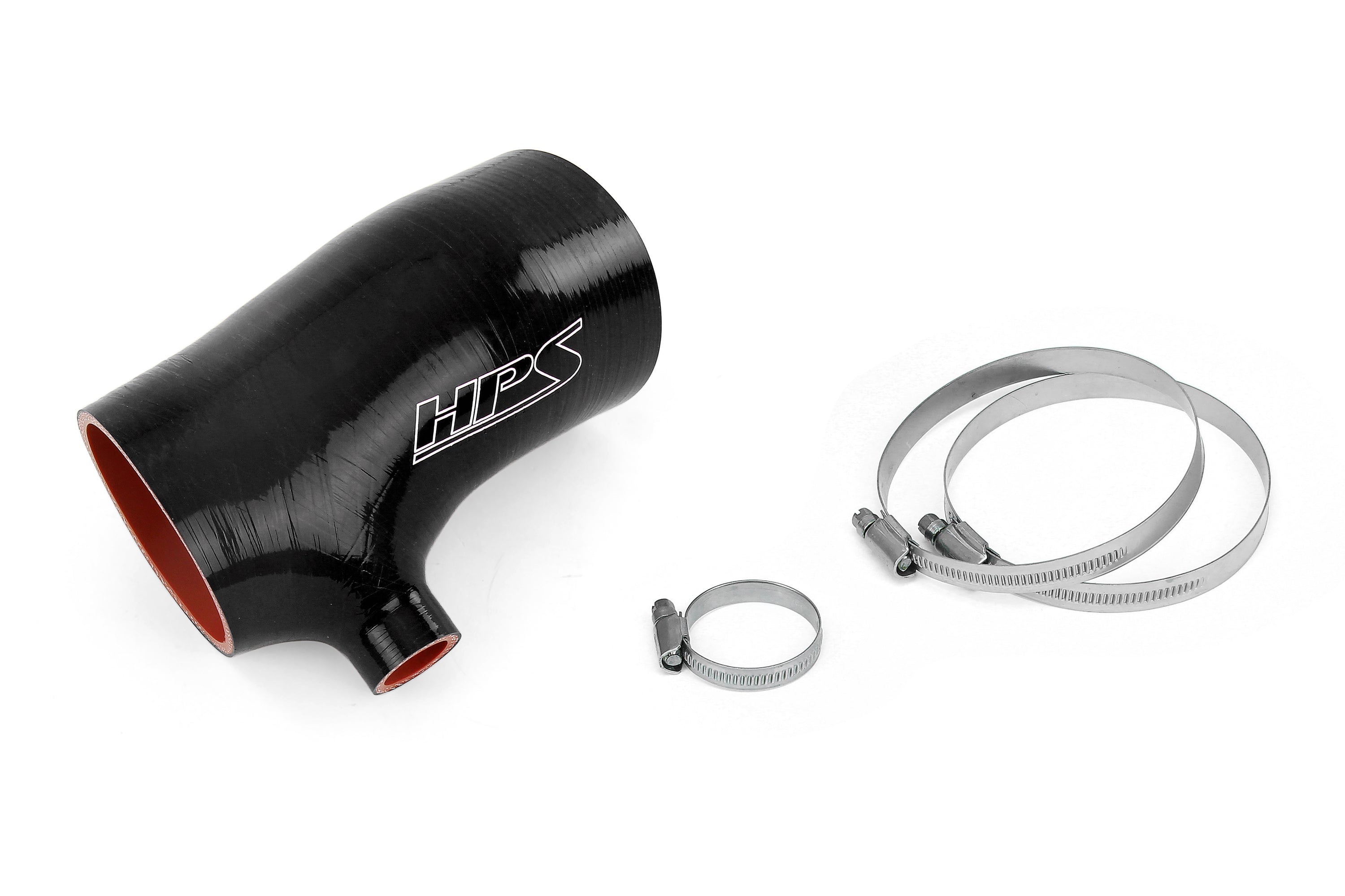 HPS Performance High Temp Reinforced Silicone Air Intake Hose Kit, Bla