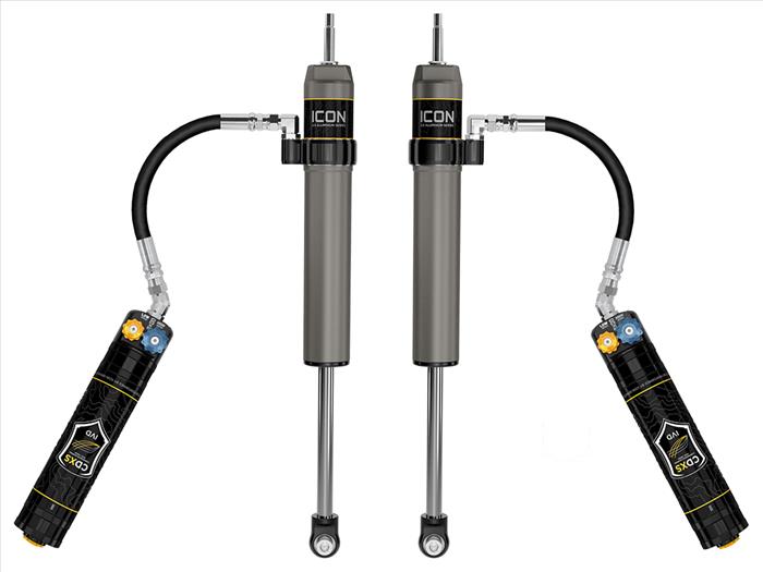 ICON 2022-2025 Toyota Tundra 0-1.5” Lift/2023-2025 Sequoia 0-4" Lift, Rear, V.S. 2.5 Aluminum Series Shock Absorbers, Remote Reservoir w/ CDXS, Pair