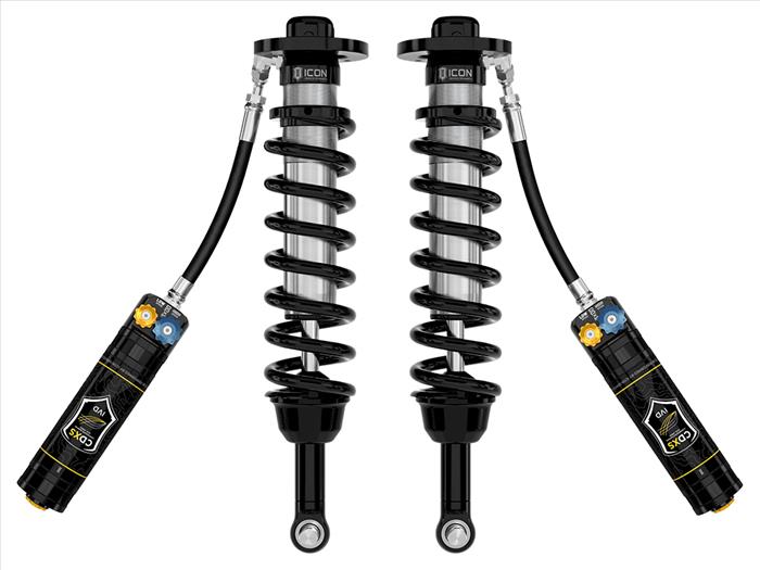 ICON 2022-2024 Toyota Tundra, 5-6" Lift, Front, V.S. 2.5 Series Coilover Kit, Remote Reservoir w/ CDXS, Pair