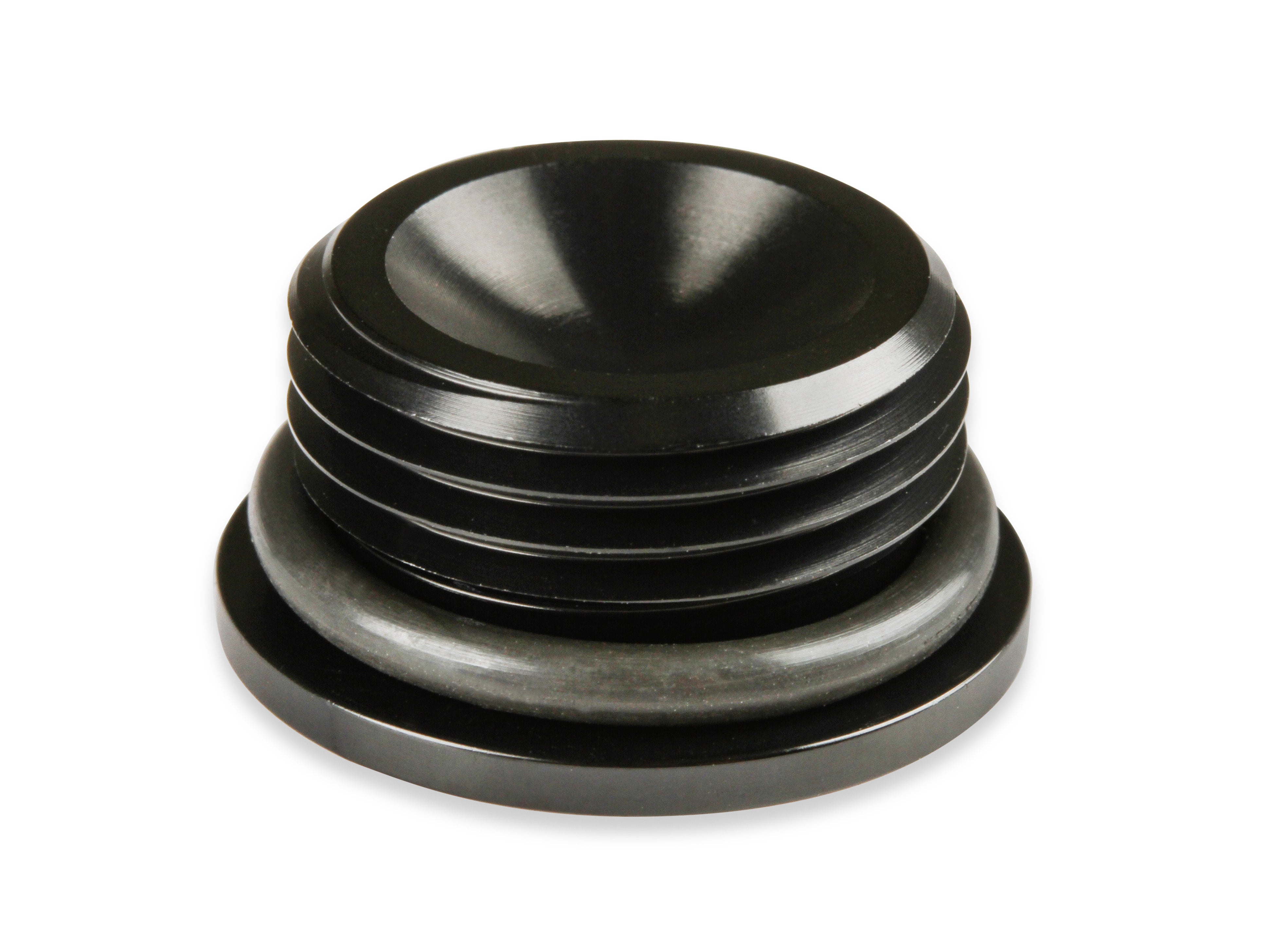 Earl's -10 AN Port Plug w/ O-Ring Seal, Black Anodized Aluminum