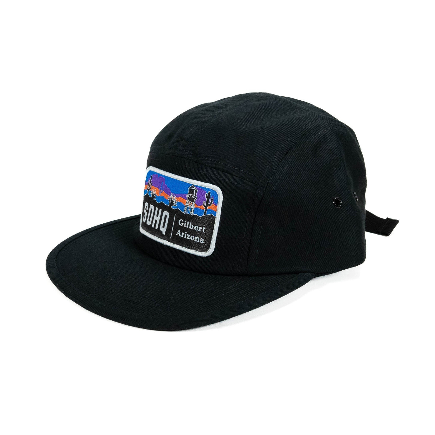 SDHQ Motorsports 5 Panel Hat | Black