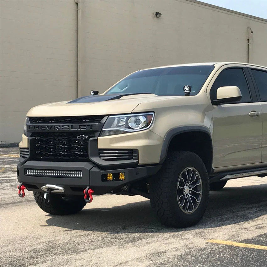 2021+ CHEVY ZR2 COLORADO OCTANE FRONT WINCH BUMPER Front View