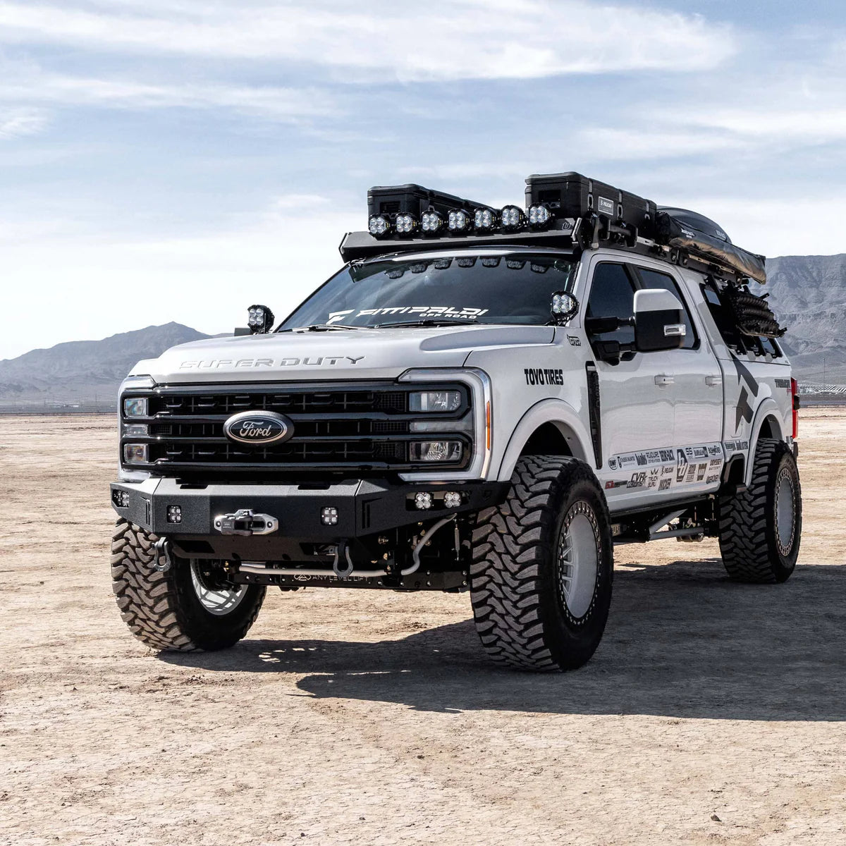 2023+ FORD SUPERDUTY F250/F350 OCTANE SERIES FRONT WINCH BUMPER Front View