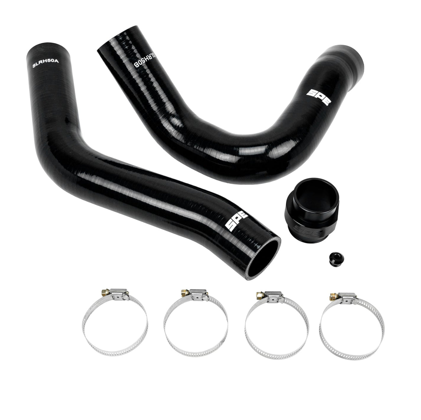 SPE Motorsport 2017+ 6.7L PowerStroke Lower Radiator Hose Front View