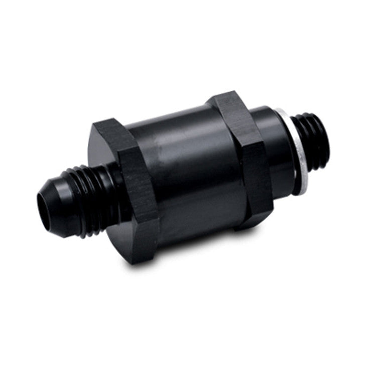 EFI Fuel Pump Check Valve, Metric to AN Front View